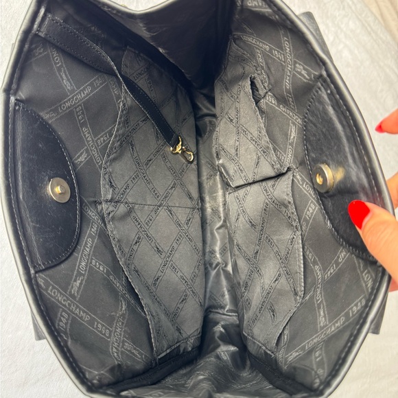 Longchamp Black Leather Tote - Picture 10 of 14